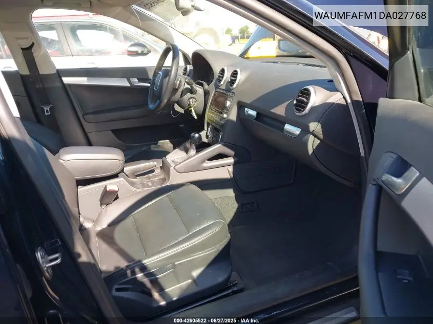 2013 Audi A3 2.0T Premium VIN: WAUMFAFM1DA027768 Lot: 42605522