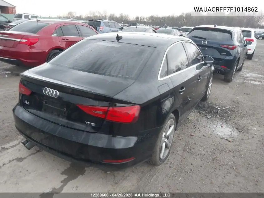 2015 Audi A3 1.8T Komfort VIN: WAUACRFF7F1014862 Lot: 12289606