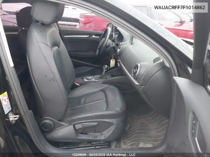 2015 Audi A3 1.8T Komfort VIN: WAUACRFF7F1014862 Lot: 12289606