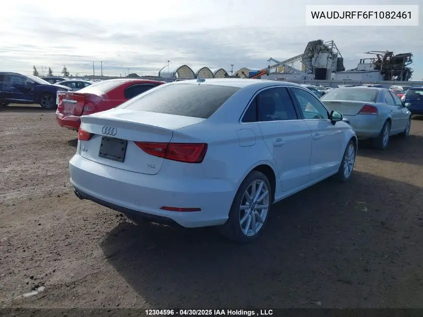 2015 Audi A3 2.0 Tdi Technik VIN: WAUDJRFF6F1082461 Lot: 12304596