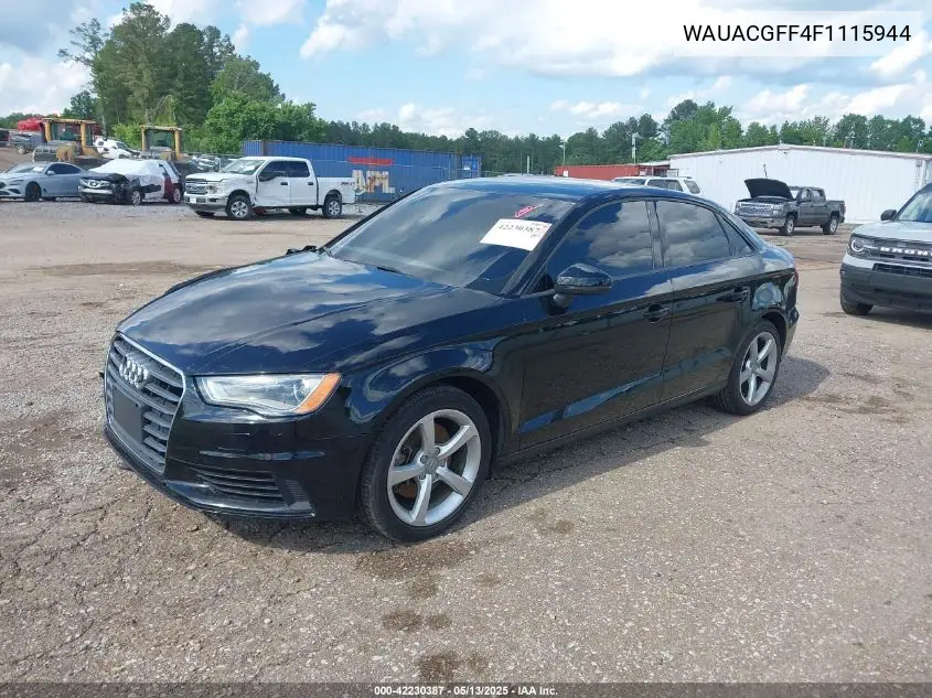 2015 Audi A3 1.8T Premium VIN: WAUACGFF4F1115944 Lot: 42230387