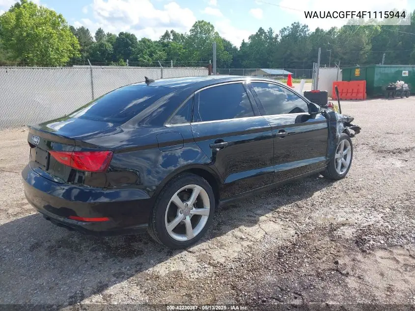 2015 Audi A3 1.8T Premium VIN: WAUACGFF4F1115944 Lot: 42230387