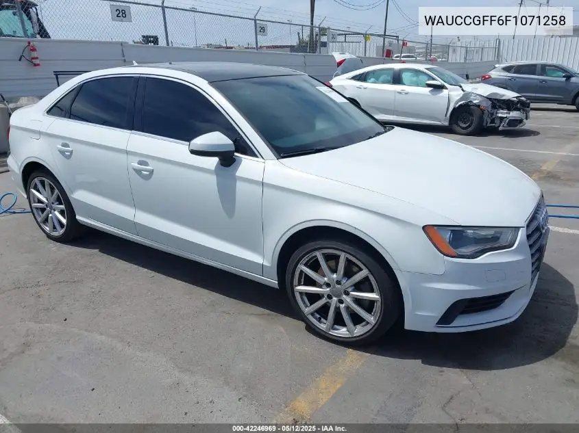 2015 Audi A3 1.8T Premium VIN: WAUCCGFF6F1071258 Lot: 42246969