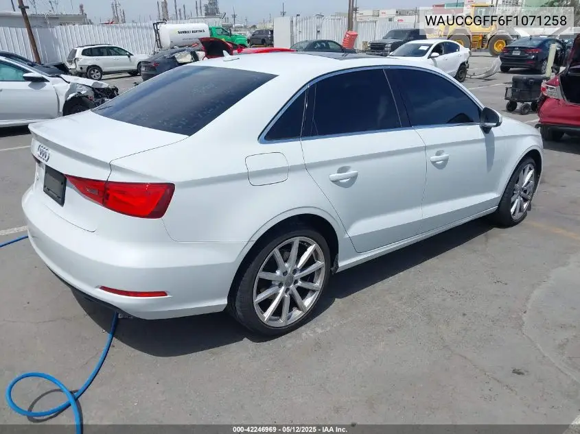 2015 Audi A3 1.8T Premium VIN: WAUCCGFF6F1071258 Lot: 42246969