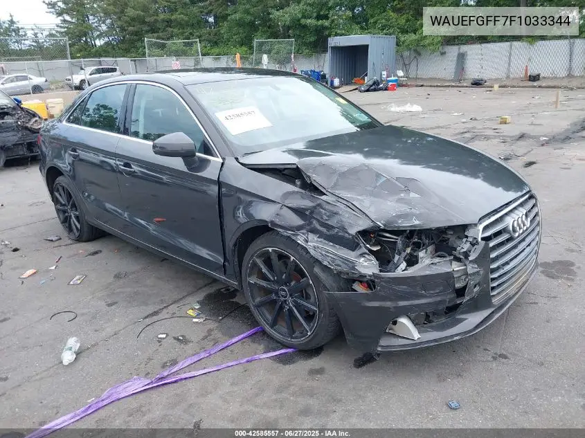 2015 Audi A3 2.0T Premium VIN: WAUEFGFF7F1033344 Lot: 42585557