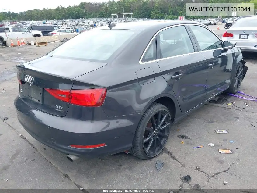 2015 Audi A3 2.0T Premium VIN: WAUEFGFF7F1033344 Lot: 42585557