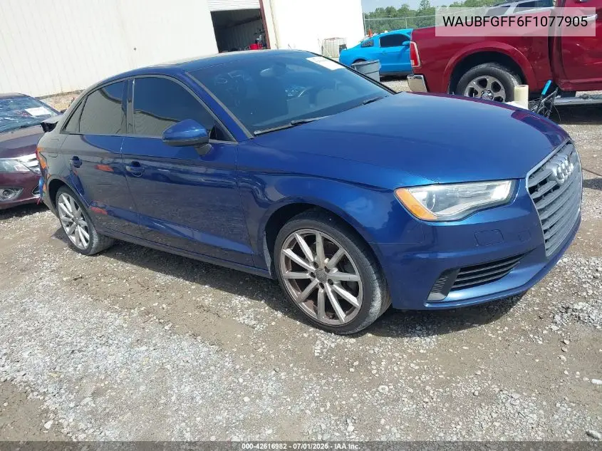 2015 Audi A3 2.0T Premium VIN: WAUBFGFF6F1077905 Lot: 42616982