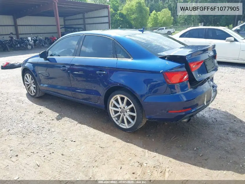 2015 Audi A3 2.0T Premium VIN: WAUBFGFF6F1077905 Lot: 42616982