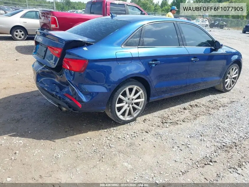2015 Audi A3 2.0T Premium VIN: WAUBFGFF6F1077905 Lot: 42616982