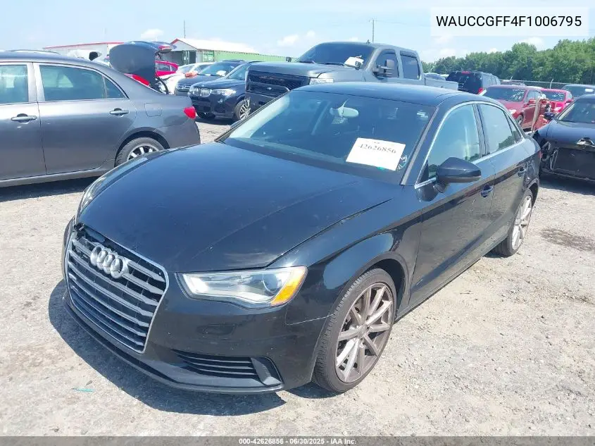 2015 Audi A3 1.8T Premium VIN: WAUCCGFF4F1006795 Lot: 42626856
