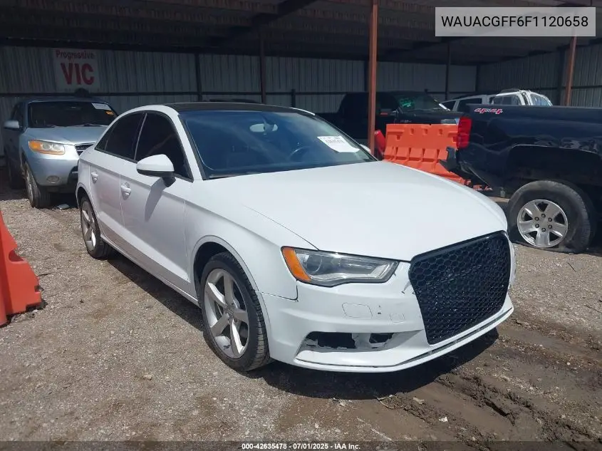 2015 Audi A3 1.8T Premium VIN: WAUACGFF6F1120658 Lot: 42635478