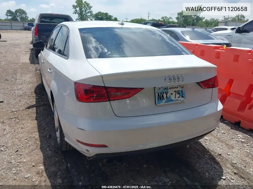 2015 Audi A3 1.8T Premium VIN: WAUACGFF6F1120658 Lot: 42635478
