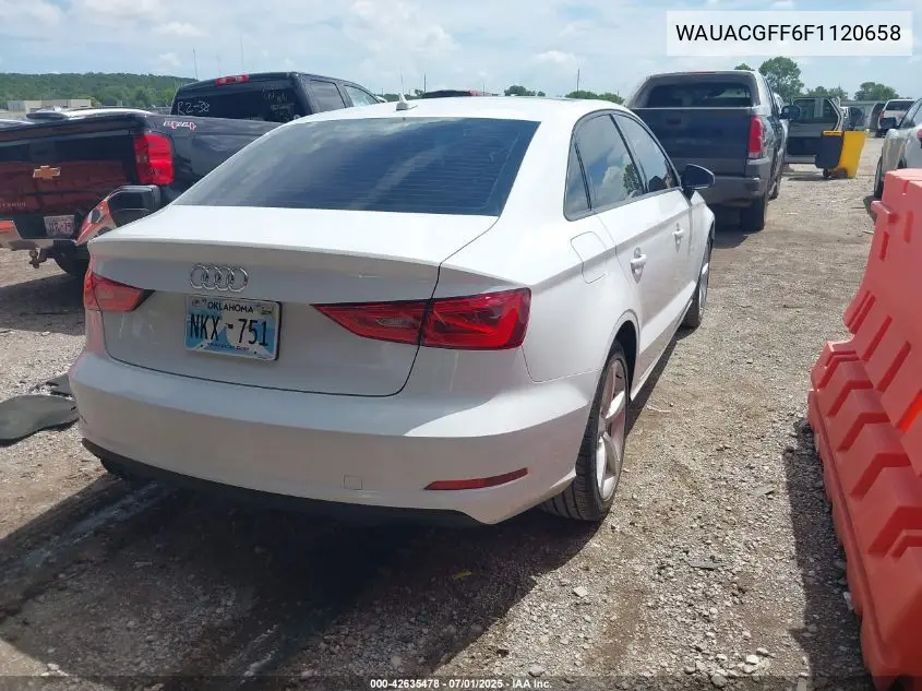 2015 Audi A3 1.8T Premium VIN: WAUACGFF6F1120658 Lot: 42635478