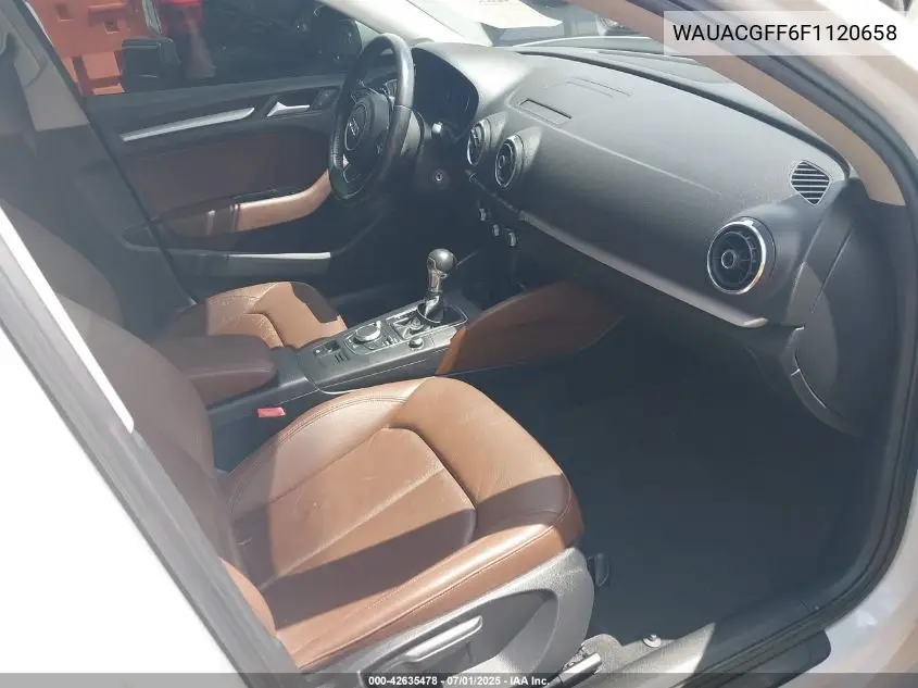 2015 Audi A3 1.8T Premium VIN: WAUACGFF6F1120658 Lot: 42635478