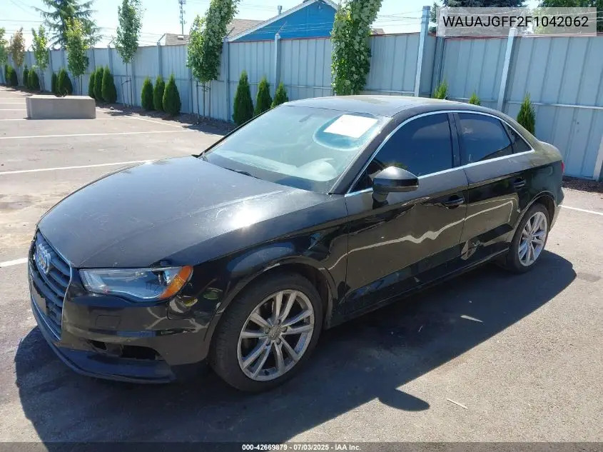 2015 Audi A3 2.0 Tdi Premium VIN: WAUAJGFF2F1042062 Lot: 42669879