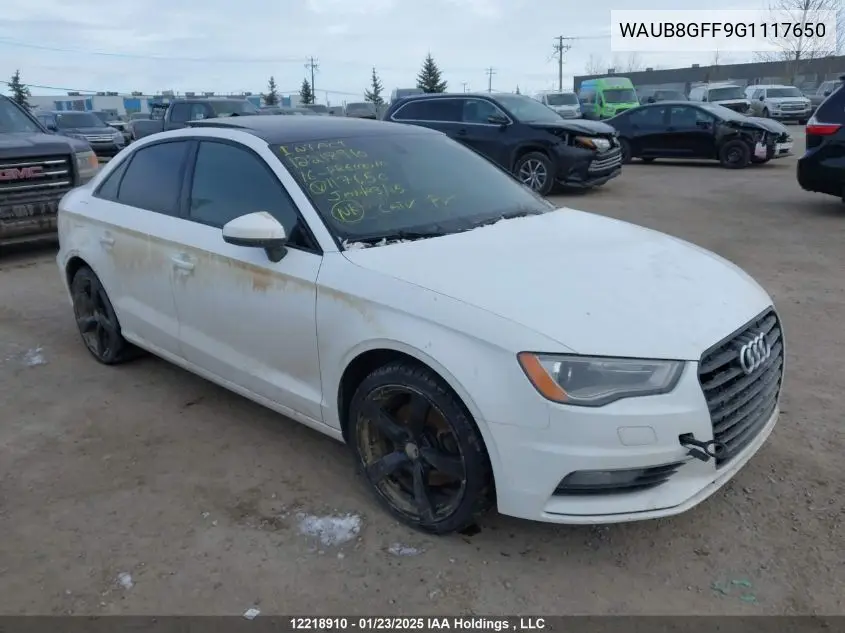 waub8gff9g1117650 WAUB8GFF9G1117650 2016 Audi A3 Premium