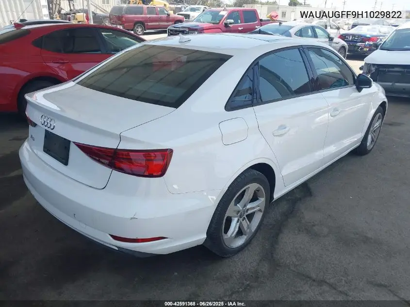 2017 Audi A3 2.0T Premium VIN: WAUAUGFF9H1029822 Lot: 42591368