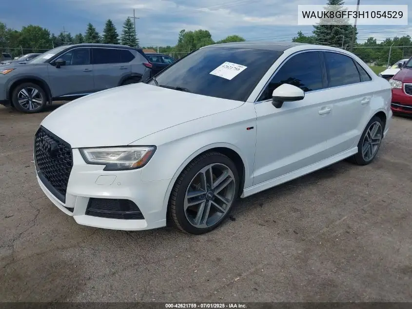 2017 Audi A3 2.0T Premium VIN: WAUK8GFF3H1054529 Lot: 42621759