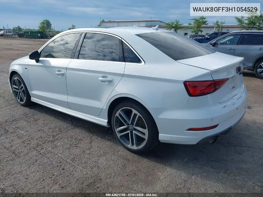 2017 Audi A3 2.0T Premium VIN: WAUK8GFF3H1054529 Lot: 42621759
