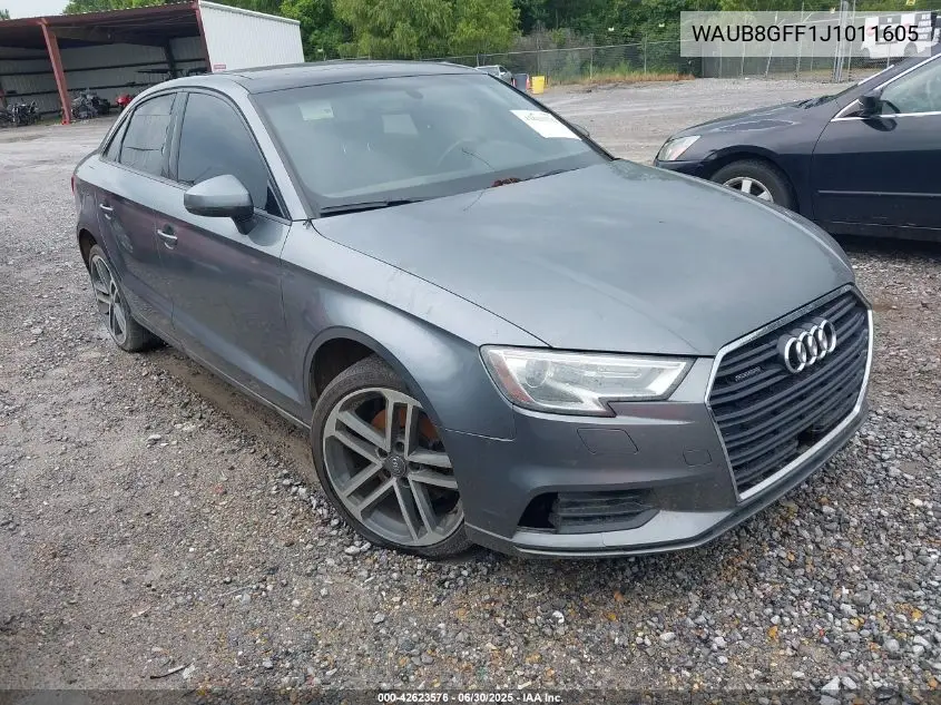 2018 Audi A3 2.0T Premium VIN: WAUB8GFF1J1011605 Lot: 42623576