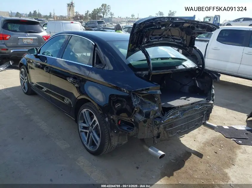 2019 Audi A3 45 Premium VIN: WAUBEGFF5KA091324 Lot: 42244785