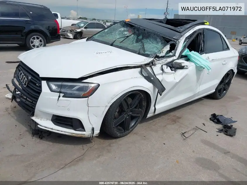 2020 Audi A3 Premium Plus 40 Tfsi Front-Wheel Drive S Tronic VIN: WAUCUGFF5LA071972 Lot: 42576720