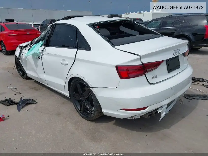 2020 Audi A3 Premium Plus 40 Tfsi Front-Wheel Drive S Tronic VIN: WAUCUGFF5LA071972 Lot: 42576720