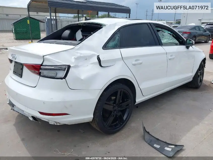 2020 Audi A3 Premium Plus 40 Tfsi Front-Wheel Drive S Tronic VIN: WAUCUGFF5LA071972 Lot: 42576720
