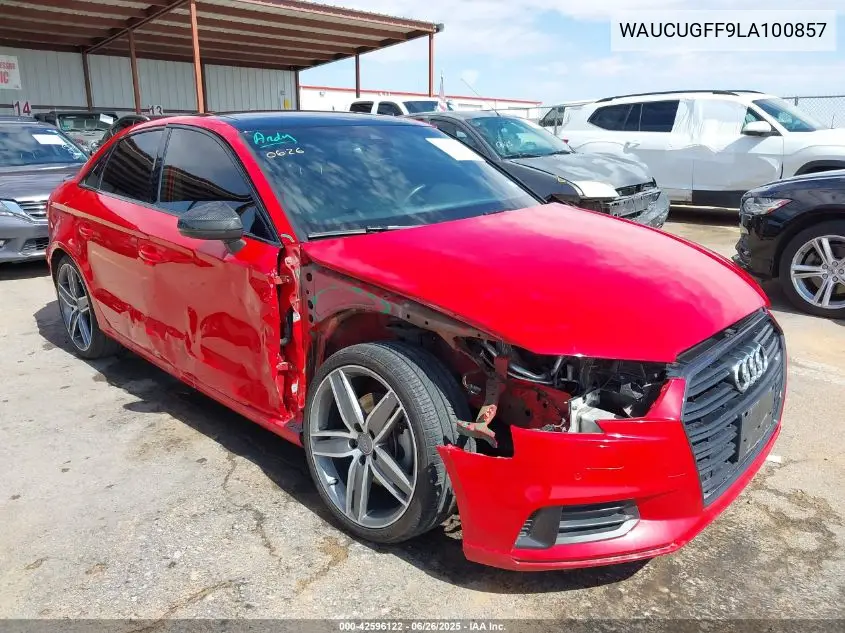 2020 Audi A3 Premium Plus 40 Tfsi Front-Wheel Drive S Tronic VIN: WAUCUGFF9LA100857 Lot: 42596122
