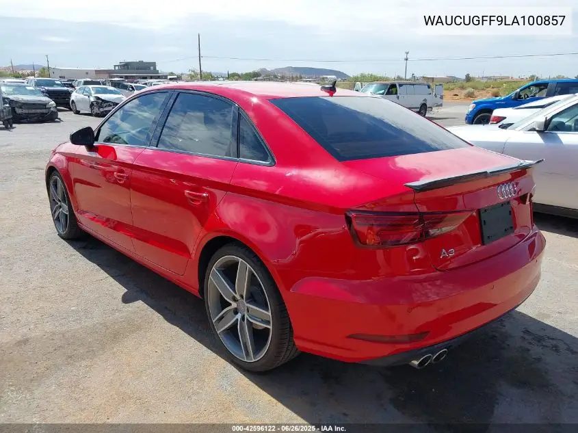 2020 Audi A3 Premium Plus 40 Tfsi Front-Wheel Drive S Tronic VIN: WAUCUGFF9LA100857 Lot: 42596122
