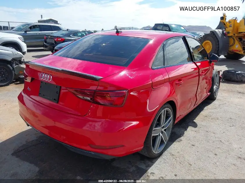 2020 Audi A3 Premium Plus 40 Tfsi Front-Wheel Drive S Tronic VIN: WAUCUGFF9LA100857 Lot: 42596122