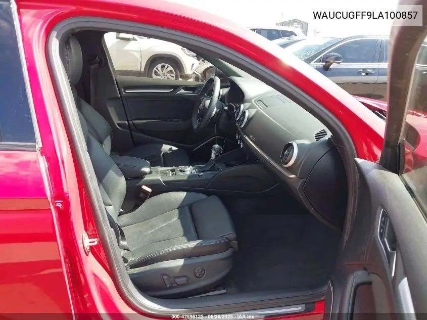 2020 Audi A3 Premium Plus 40 Tfsi Front-Wheel Drive S Tronic VIN: WAUCUGFF9LA100857 Lot: 42596122