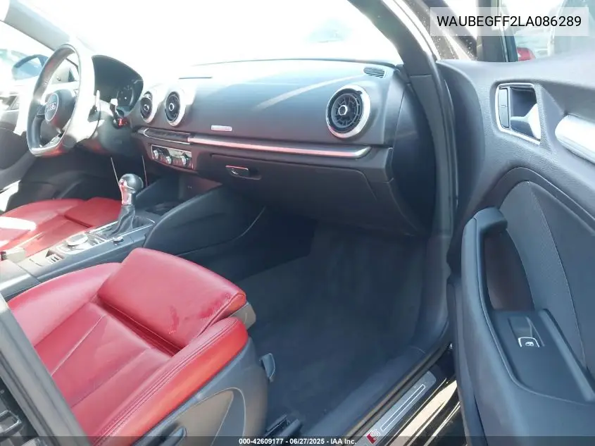 2020 Audi A3 S-Line Premium VIN: WAUBEGFF2LA086289 Lot: 42609177