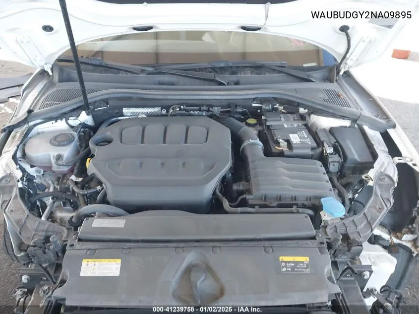2022 Audi A3 Premium Plus 40 Tfsi Front-Wheel Drive S Tronic VIN: WAUBUDGY2NA09895 Lot: 41239758