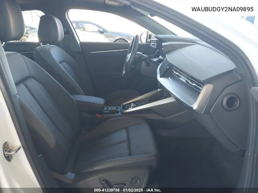 2022 Audi A3 Premium Plus 40 Tfsi Front-Wheel Drive S Tronic VIN: WAUBUDGY2NA09895 Lot: 41239758