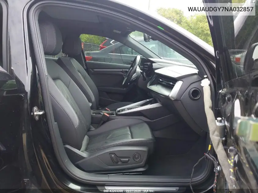 2022 Audi A3 Premium 40 Tfsi Front-Wheel Drive S Tronic VIN: WAUAUDGY7NA032857 Lot: 42203308