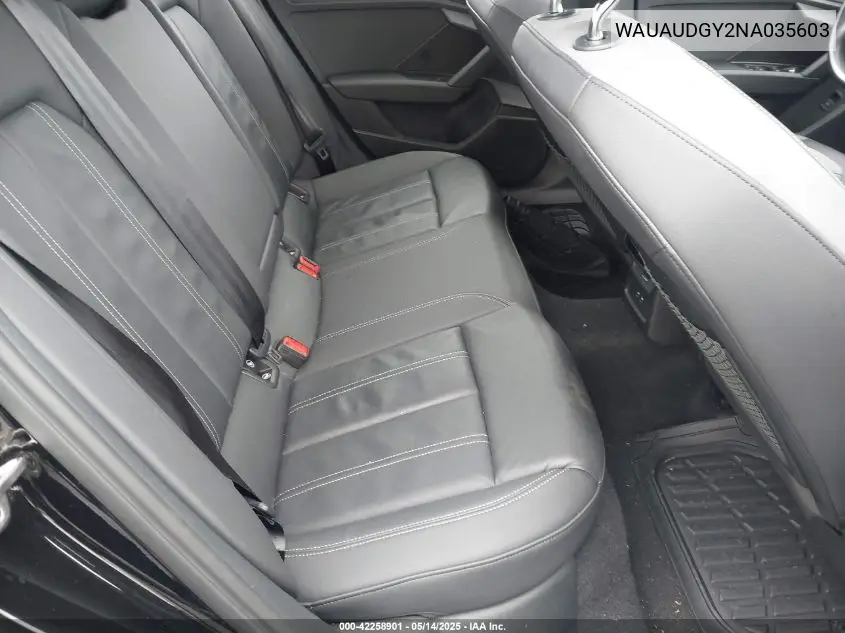 2022 Audi A3 Premium 40 Tfsi Front-Wheel Drive S Tronic VIN: WAUAUDGY2NA035603 Lot: 42258901