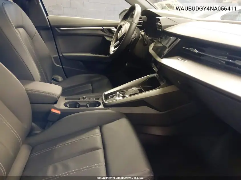 2022 Audi A3 Premium Plus 40 Tfsi Front-Wheel Drive S Tronic VIN: WAUBUDGY4NA056411 Lot: 42390289