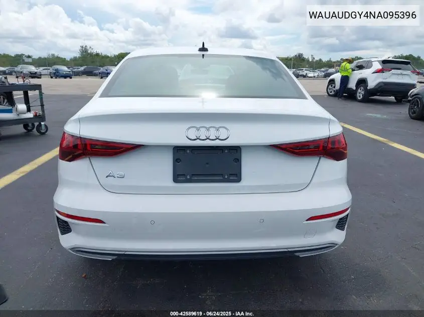 2022 Audi A3 Premium 40 Tfsi Front-Wheel Drive S Tronic VIN: WAUAUDGY4NA095396 Lot: 42589619