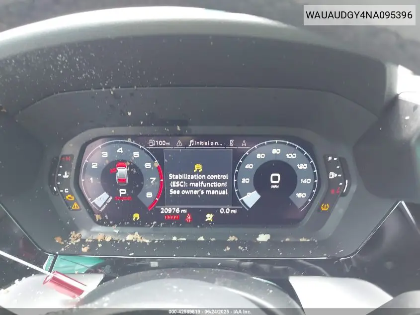 2022 Audi A3 Premium 40 Tfsi Front-Wheel Drive S Tronic VIN: WAUAUDGY4NA095396 Lot: 42589619