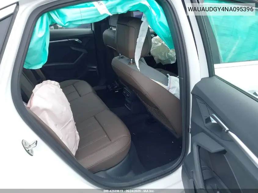 2022 Audi A3 Premium 40 Tfsi Front-Wheel Drive S Tronic VIN: WAUAUDGY4NA095396 Lot: 42589619