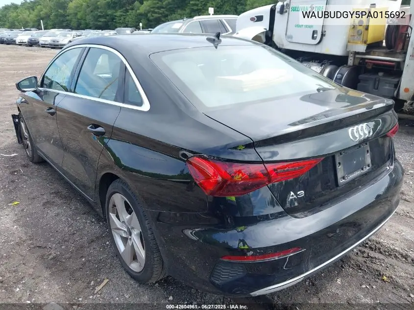 2023 Audi A3 Premium Plus 40 Tfsi Front-Wheel Drive S Tronic VIN: WAUBUDGY5PA015692 Lot: 42604961