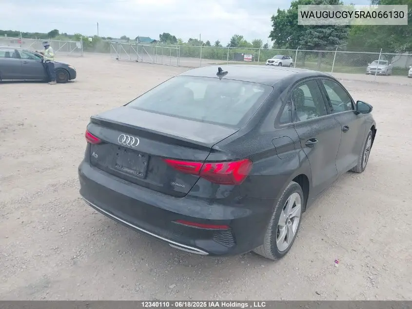 2024 Audi A3 Premium VIN: WAUGUCGY5RA066130 Lot: 12340110