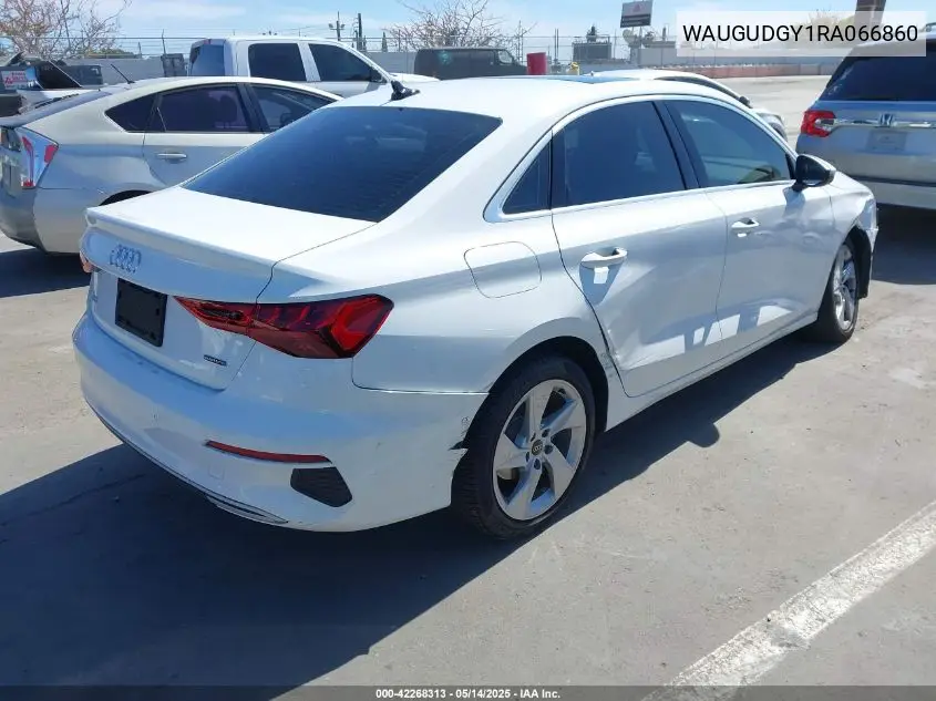 2024 Audi A3 Premium 40 Tfsi Quattro S Tronic VIN: WAUGUDGY1RA066860 Lot: 42268313