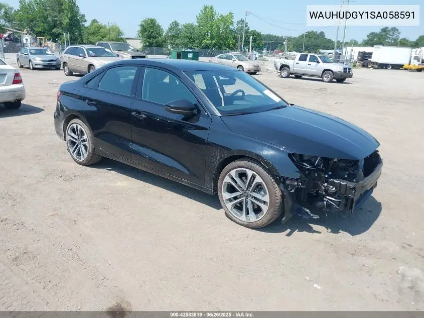 2025 Audi A3 Premium Plus 40 Tfsi Quattro S Tronic VIN: WAUHUDGY1SA058591 Lot: 42583819