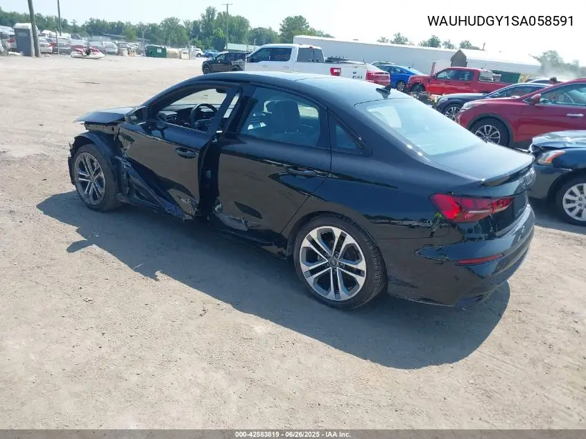 2025 Audi A3 Premium Plus 40 Tfsi Quattro S Tronic VIN: WAUHUDGY1SA058591 Lot: 42583819