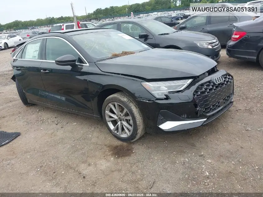 2025 Audi A3 Premium VIN: WAUGUDGY8SA051391 Lot: 42600690