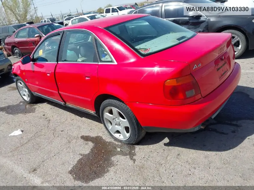 1997 Audi A4 2.8 VIN: WAUEA88D9VA103330 Lot: 41830998