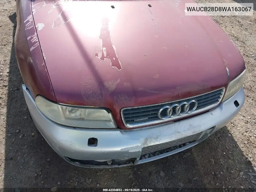1998 Audi A4 1.8 T VIN: WAUCB28D8WA163067 Lot: 42304652
