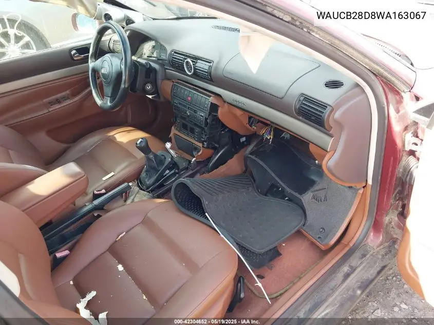 1998 Audi A4 1.8 T VIN: WAUCB28D8WA163067 Lot: 42304652